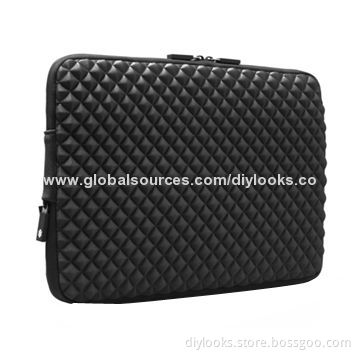 13.3-inch Sleeve Case Bag with Diamond Grain for Laptop Notebook, GM1703, Black Color